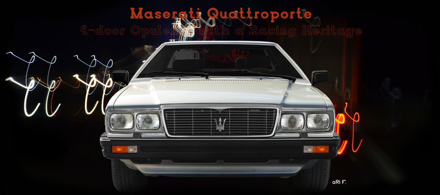 Maserati Quattroporte III Mittelarmlehne geöffnet und Kippschalter für elektrische  Fensterheber 9858